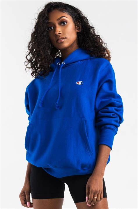 Womens Blue Hoodies & Pullovers 